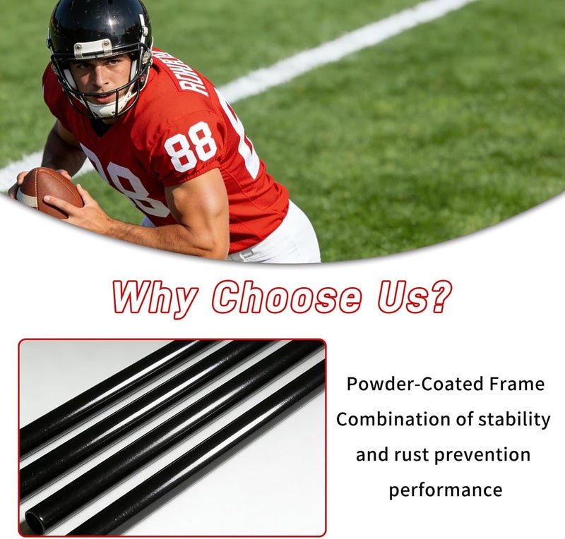 KAIDIDA Football Throwing Net Portable: 6x3ft Durable Training Target for Backyard Sports Field Use Ideal for Adults Teens and Coaches - Image 4